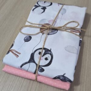 GATTOPACK Travel penguins + Tinta unita rosa antico