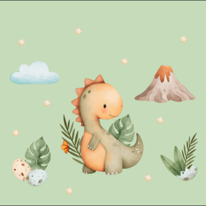 SET ZAINETTO COTONE DINOSOURS