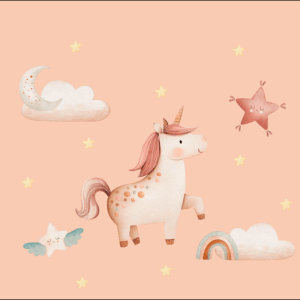 SET ZAINETTO COTONE UNICORNS