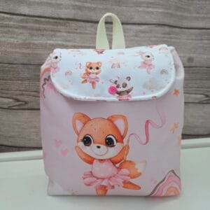 SET ZAINETTO ANIMALETTE GINNASTE ( cotone o waterproof )