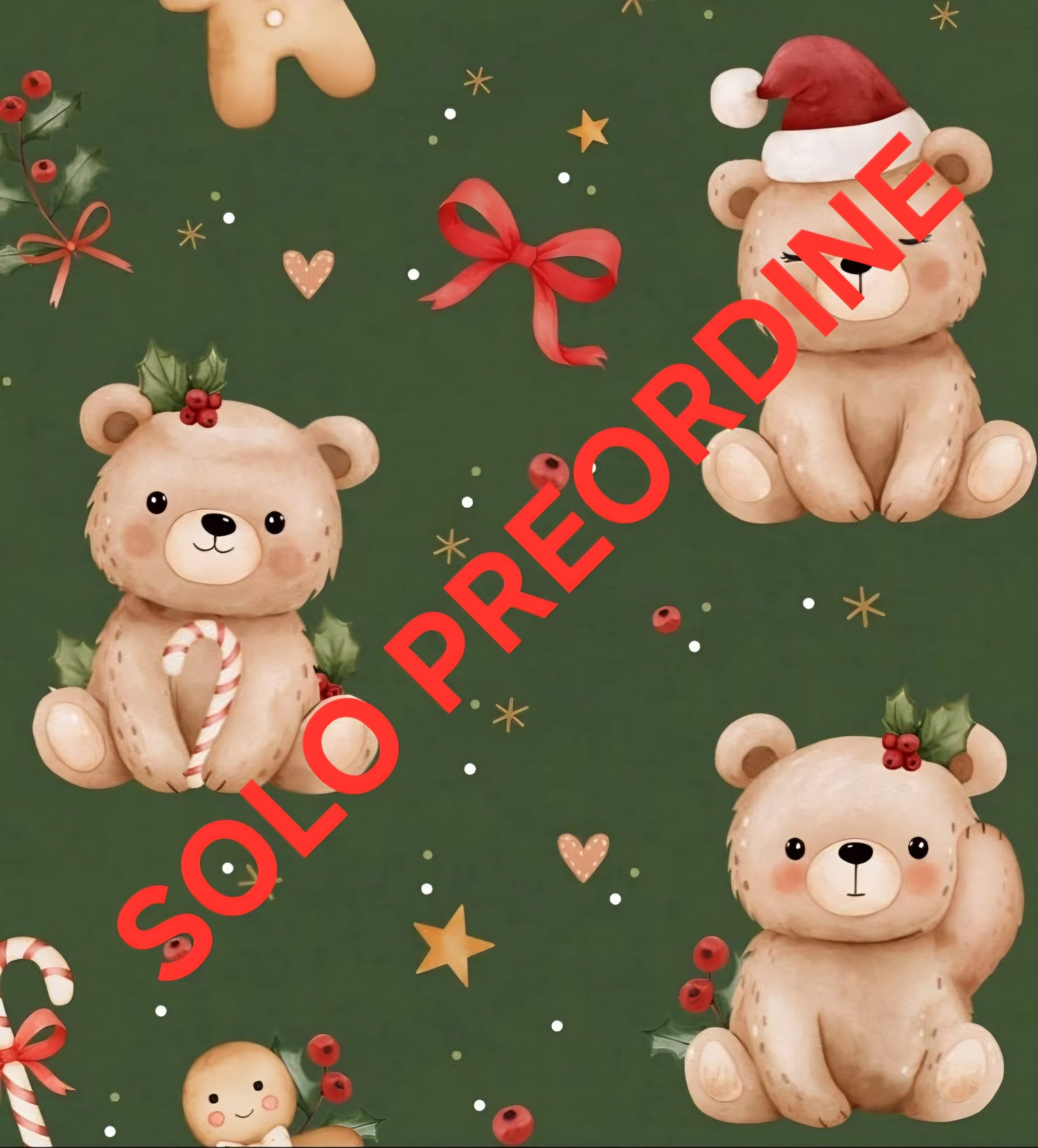 Preordine Teddy Christmas base verde (Grafica Esclusiva)